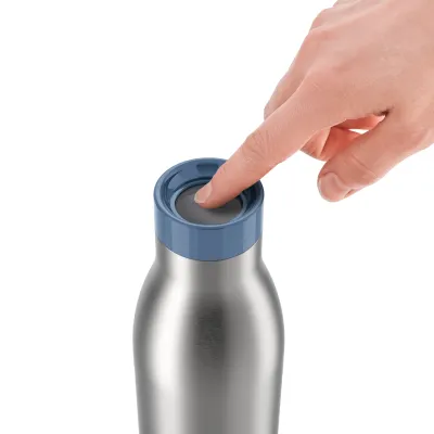 Emsa Bludrop Eco 0,7 L Isolier-Trinkflasche blau