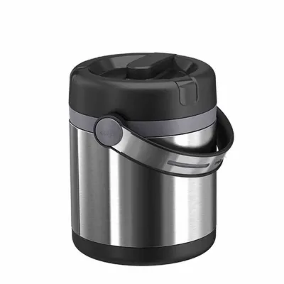 Emsa Isolier-Speisegefäß Mobility 509244 | 1,2L | Edelstahl vakuumisoliert | 100% dicht | spülmaschinenfest | schwarz