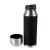 Bild: Emsa Isolierflasche SENATOR SLEEVE 515711 | Thermoflasche 0,5l Edelstahl | hält 12h heiß / 24h kalt | Schwarz