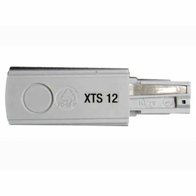 TRILUX Endeinspeisung XTS12-1 5857200 | 3-Phasen-Stromschiene | Schutzleiter links | silbergrau | 66mm