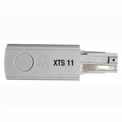 TRILUX Endeinspeisung 3-Phasen-Stromschiene XTS11-1 D0 5857100 | Schutzleiter rechts | Kopfseitiger Anschluss | grau