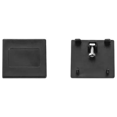 BRUMBERG Endkappe 88132080 | Endstück für 3-Phasen Stromschiene | Kunststoff | 36x33x2 mm | schwarz
