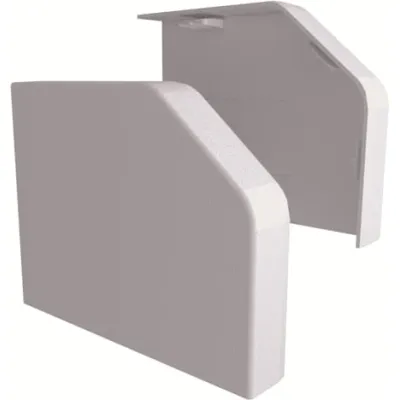 Striebel & John Endplatten Satz KBS9 2CPX044057R9999 | Rangierblenden Profil | Kunststoff | 30x115x160mm | RAL 9016