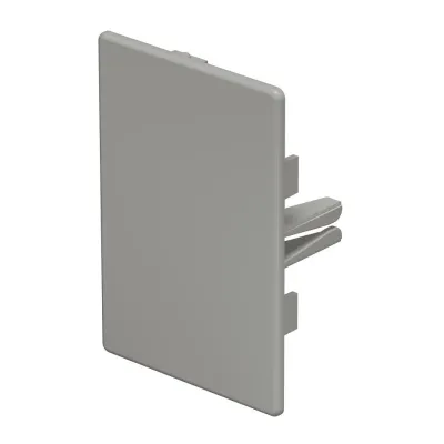 OBO Bettermann Endstück WDK HE60090GR 6022502 | Endkappe für Kabelkanal 60x90 mm | PVC | IP30 | steingrau RAL7030