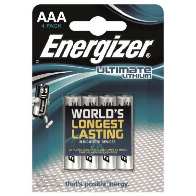 Energizer Batterie Lithium UCE92B4 L92 1,5V Micro AAA 1250mAh 4er Blister