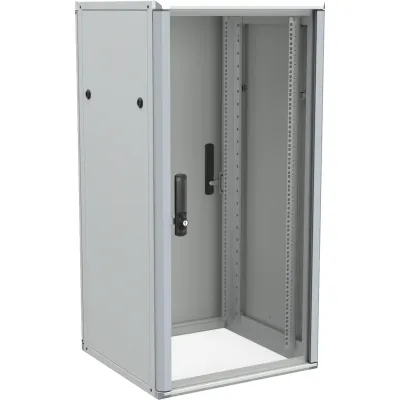 Enoc 19" Netzwerkschrank Baserack-6/6 24HE | 600x600x1200mm | Aluminium-Stahl | IP20 | Frontglastür | 800kg