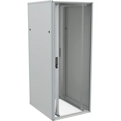 Enoc 19" Netzwerkschrank Baserack-8/10 42HE 800x1000x2000mm | Standschrank | ESG Glastür | IP20 | RAL7035