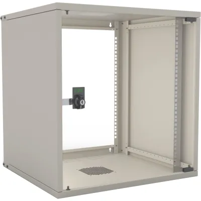 ENOC W3 15-5 | 19 Zoll Netzwerk Wandschrank 15HE 500mm tief | Sicherheitsglas Glastür | Stahl | Grau | IP20 | 57414