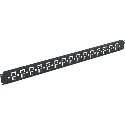 ENOC Kabelabfangschiene KHB 8 X1-S | 800mm Schrankbreite | Metall | schwarz RAL 9005 | horizontal montierbar