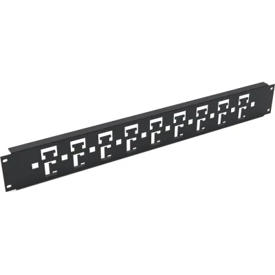 ENOC Kabelabfangschiene KHD 6 X1-S | Schranktiefe 600mm | Metall | B492mm H62mm T14mm | schwarz RAL9005