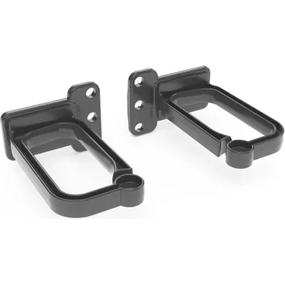 ENOC Kabelführungsbügel KBP 01-S X1 1HE | 19 Zoll Kabelmanagement | Kunststoff | 60 mm Breite | Paar | schwarz