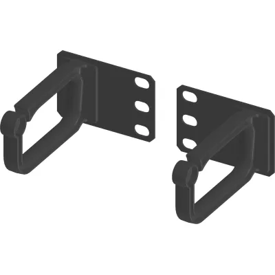 ENOC Kabelführungsbügel KBPH 01-S | 19 Zoll 1HE | horizontal | Kunststoff | 65 mm Breite | Paar | schwarz