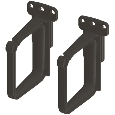 ENOC Kabelführungsbügel KBP 02-S X1 | 19 Zoll Rack 2HE | Kabelmanagement | Kunststoff | paarweise | schwarz