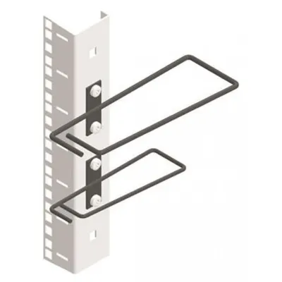 ENOC Kabelführungsbügel TFBS S-S 50x150mm (Paar) | Kabelrangierbügel Metall | 19 Zoll Montage | Schwarz RAL 9005