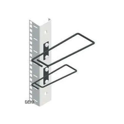 ENOC Kabelführungsbügel TFBS L-S 75x200mm | Metall | 19 Zoll Montage | Paarweise | Schwarz RAL 9005