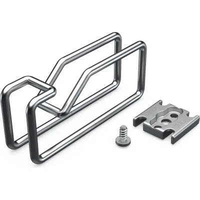 ENOC Kabelführungsbügel KBM 01 | 19-Zoll 1HE | Metall | 26x105x44 mm | für Serverschrank | VE10 | chrom