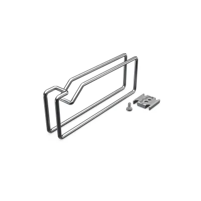 ENOC Kabelführungsbügel KBM 03 | 19 Zoll 1HE Kabelmanagement | Metall 175x65mm | seitliche Montage | VE=10 chrom