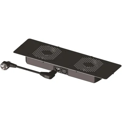 ENOC Lüfterpaket FPME-S 51101 | Schaltschrank Dachlüfter IP20 | 2 Lüfter | Thermostat | 220-240V | 169 m³/h | schwarz