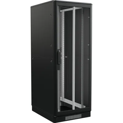 Enoc S1 81021-S-PA Serverschrank 42HE 19 Zoll | Aluminium Hybrid | 800x1000x2100 mm | IP20 | 1500 kg | Schwarz RAL9005