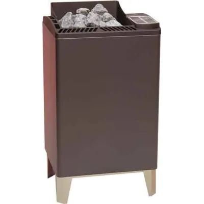 EOS Saunaofen Standgerät Euro-Max 12,0 kW | elektrisch | ohne Saunasteine | 3-Manteltechnik | anthrazit-perleffekt