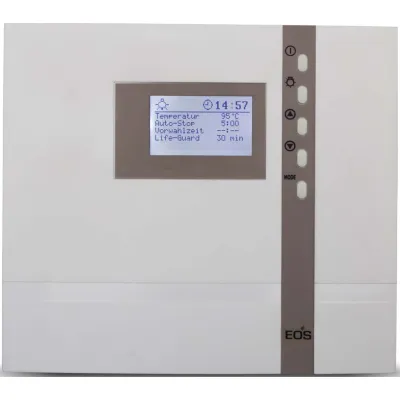 EOS Saunasteuergerät ECON D2 | LCD-Anzeige | 9 kW | 30–115 °C | Kindersicherung | cremeweiß