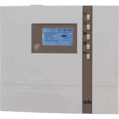 EOS Saunasteuergerät Econ H2 Bi-O 946139 | Saunaofen Steuerung | 9 kW | Feuchtebetrieb | Kindersicherung | Cremeweiß