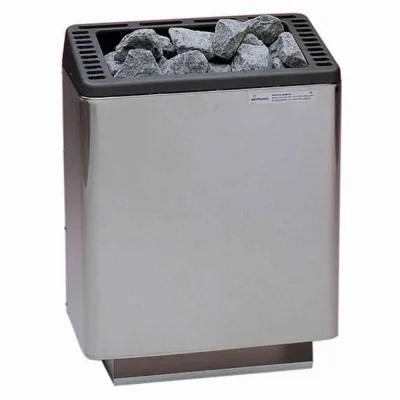 EOS Saunaofen Euro 90.8076 | 12 kW | Edelstahl | inkl. Saunasteine | 460x800x350 mm | gewerblich