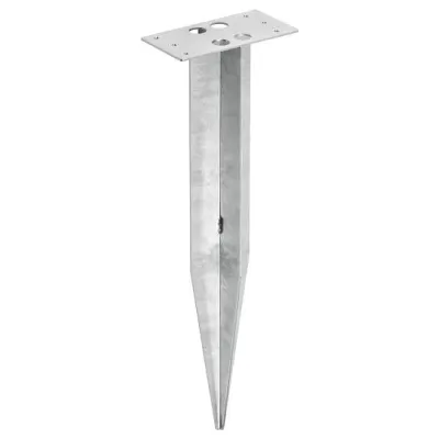 CMD Erdspieß 38/1 | Erdspieß für Außenleuchten | Edelstahl gebürstet | 450x140x72 mm | IP44 | Made in Germany