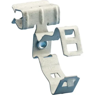 ERICO CADDY Flanschklammer 16M24SM | Kantenclip für Rohr/Kabel 30-35mm | Flanschstärke 3-8mm | Federstahl | Zink