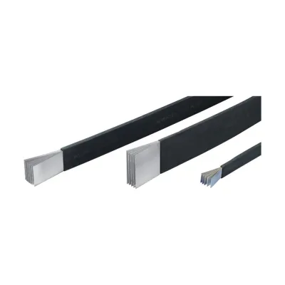 ERICO Stromschiene Flexibar Advanced FADV2MTC3X32X1 | Kupferband 400A | 2m | 3x32x1mm | lamelliert | verzinnt | schwarz
