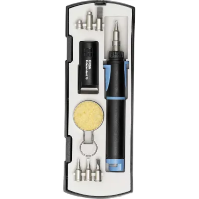 ERSA Gaslötkolben Set Independent 75 | 15-75W | 580°C | 4 Spitzen | Piezo-Zündung | Transportbox