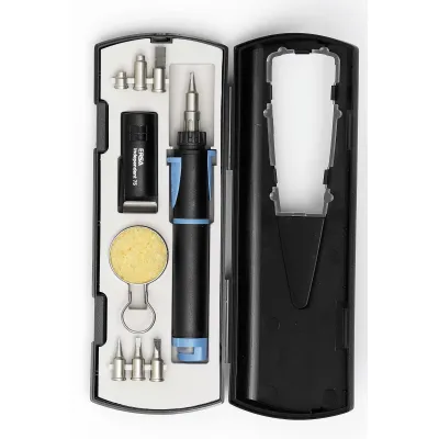 ERSA Gaslötkolben Set Independent 75 | 15-75W | 580°C | 4 Spitzen | Piezo-Zündung | Transportbox