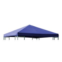 Ersatzdach 3x3 Meter, Polyester mit PVC-Beschichtung, blau