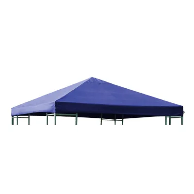 FRG Ersatzdach 3x3m | Pavillondach wasserdicht | PVC-beschichtetes Polyester | blau | Zubehör für Gartenpavillon