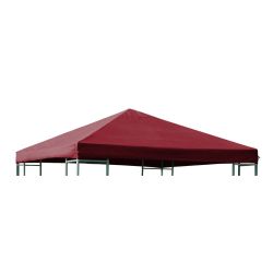 Ersatzdach 3x3 Meter, Polyester mit PVC-Beschichtung, bordeaux