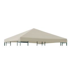 Ersatzdach 3x3 Meter, Polyester mit PVC-Beschichtung, ecru