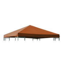 Ersatzdach 3x3 Meter, Polyester mit PVC-Beschichtung, terracotta