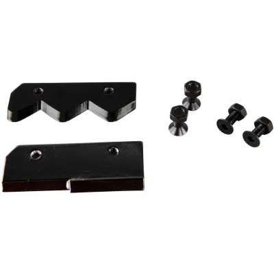 Makita Ersatzmesser für Erdbohrer E-07652 | 200 mm Durchmesser | flach & spitz | 2 Stück | passend für Erdbohrerspitze