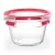 Bild: Emsa Frischhaltedose Clip & Close N10404 | Glas rund 0,9 L | ofenfest mikrowellengeeignet gefrierfest | Transparent/Rot