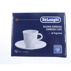 Espressotassen DeLonghi 5513283721 Porzellan, 70ml, 2er-Set