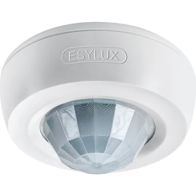 ESYLUX Präsenzmelder PD 360/24 BASIC EB10430855 | Deckenmontage 360° | Aufputz | 24 m Reichweite | 230V IP40 | weiß