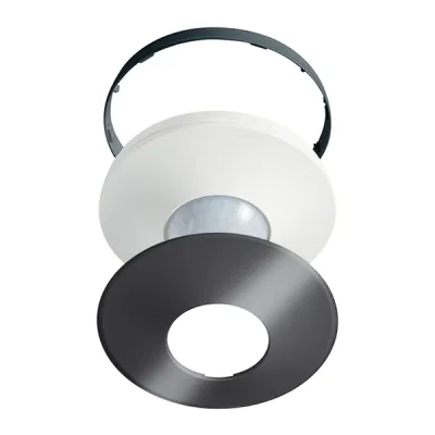 ESYLUX Abdeck-Set COMPACT COVER SET 8 BK EP00007521 | Zubehör für Decken-Bewegungsmelder | schwarz