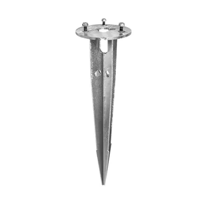ESYLUX Befestigungssatz Bodenanker ALVA GROUND SPIKE 170 | für Pollerleuchten | Ø145mm H590mm | Stahl verzinkt