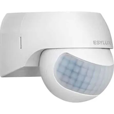 ESYLUX Bewegungsmelder MD 180 Basic | 180° Erfassung | Aufputz | IP44 | PIR Sensor | einstellbar | weiß