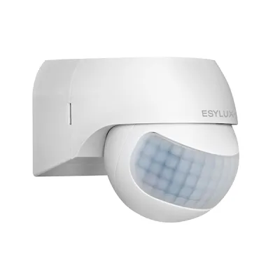 ESYLUX Bewegungsmelder MD 180 Basic | 180° Erfassung | Aufputz | IP44 | PIR Sensor | einstellbar | weiß