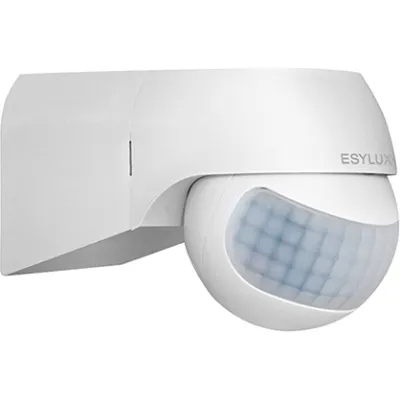 ESYLUX Bewegungsmelder MD 180 BASIC L EM10055508 | 180° PIR Sensor | Wandmontage Aufputz | IP44 | 230V | weiß