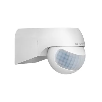 ESYLUX Bewegungsmelder MD 180 BASIC L EM10055508 | 180° PIR Sensor | Wandmontage Aufputz | IP44 | 230V | weiß