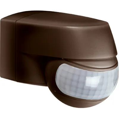 ESYLUX Bewegungsmelder MD 200 EM10025327 | 200° Erfassungsbereich | 12 m Reichweite | IP44 | Aufputz | 230V | braun