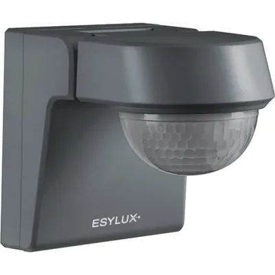 ESYLUX Bewegungsmelder DEFENSOR MD 230° EM10025389 | 40 m Reichweite | 230° Erfassung | IP55 | Aufputz | anthrazit