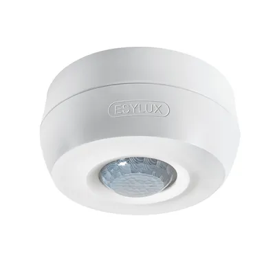 ESYLUX Decken-Bewegungsmelder MD360/8 BASIC IP54 | 360° Erfassung | 8m Reichweite | Aufputz | 230V | weiß